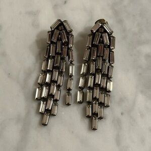 Anthropologie Silver Cascade Earrings